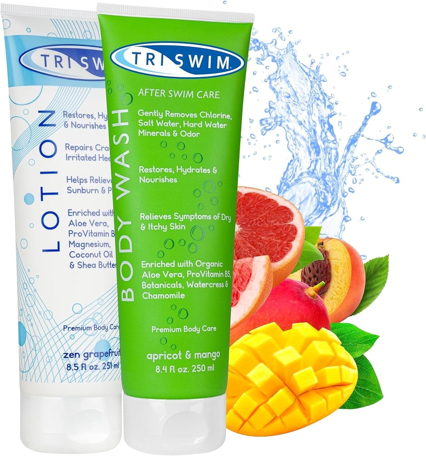 TRISWIM Chlorine Removal Body Care Bundle for Swimmers